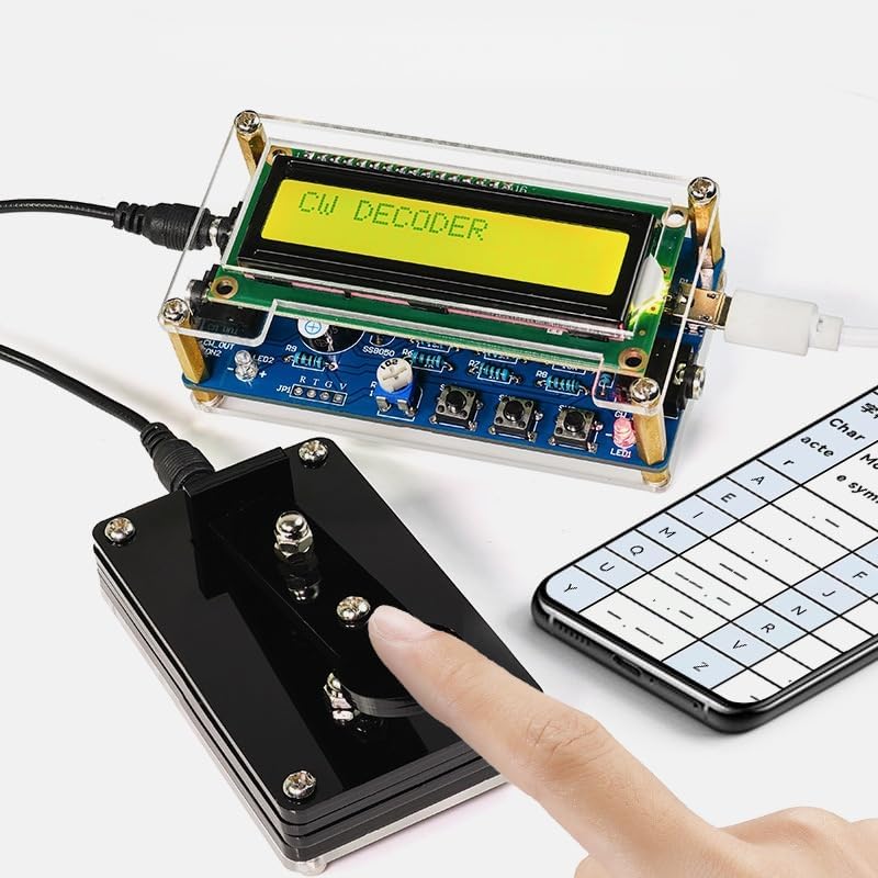 Morse code kit photo showing the main training unit used for beginner signal practice